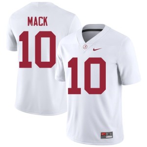Austin Mack Men #10 White College Football Alabama Crimson Tide High School Jerseys 796754-163