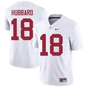 Bray Hubbard University of Alabama #18 Game White Mens College Football Jerseys 979574-613