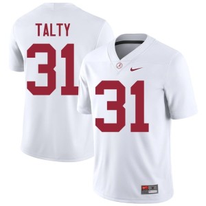 Conor Talty High School White Mens UA Crimson Tide College Football #31 Jerseys 800329-588