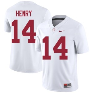 Fatutoa Henry White Bama NCAA #14 College Football Men Jerseys 151776-898
