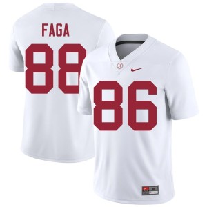 Isaia Faga Limited White Roll Tide College Football Men #88 Jerseys 916962-765