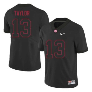 Ivan Taylor Black College Football Bama Men's #13 Official Jersey 729887-558