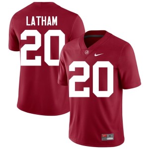 Jah-Marien Latham Bama Crimson Embroidery College Football #20 Men Jerseys 167157-333
