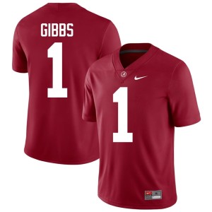 Jahmyr Gibbs College Football #1 The Tide Mens Limited Crimson Jersey 859998-716