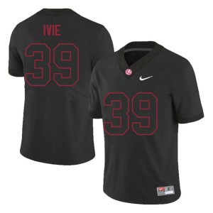 Jake Ivie College Football #39 Men Black Go Bama High School Jersey 541241-637