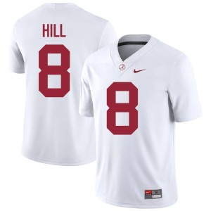 Justin Hill Go Bama #8 Men 2026-27 College Football White Jersey 353253-990