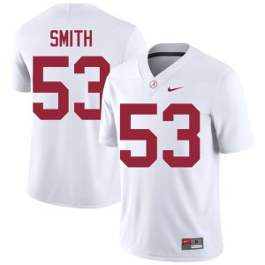 Mac Smith College Football Alabama Crimson Tide 2026-27 White Men #53 Jerseys 881734-366