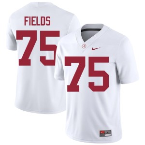 Ethan Fields Mens College Football Crimson Tide #75 White High School Jersey 265229-978