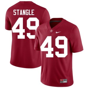 Ethan Stangle #49 College Football Crimson Official Men's University of Alabama Jerseys 813686-387