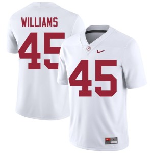 Jay Williams Men's #45 UA White 2026-27 College Football Jerseys 373030-605