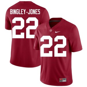 Kedrick Bingley-Jones #22 Embroidery Men The Tide College Football Crimson Jerseys 236970-579