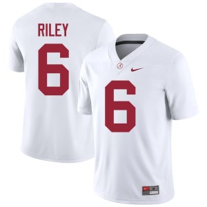 Kevin Riley College Football Replica #6 Bama Mens White Jerseys 936537-492