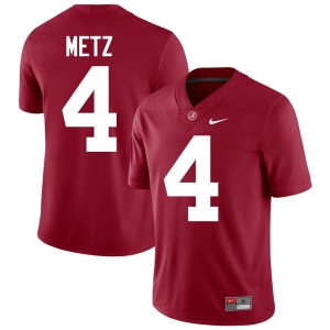 Luke Metz Mens #4 Game Crimson College Football Roll Tide Jerseys 908574-684