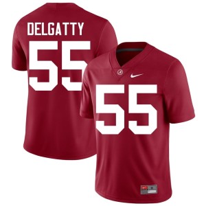 Racin Delgatty UA Crimson Tide NCAA Crimson College Football #55 Men Jersey 655530-677