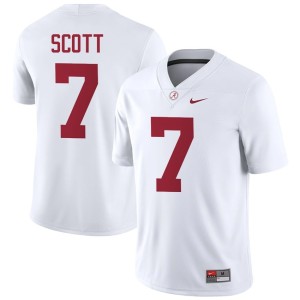 Rico Scott The Tide Embroidery College Football #7 White Men's Jersey 955023-191
