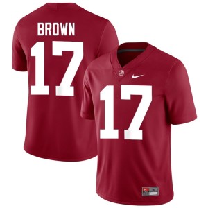 Trae'shawn Brown University of Alabama Mens College Football Replica Crimson #17 Jerseys 770183-996