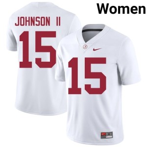 Duke Johnson II Womens White #15 College Football Alabama 2026-27 Jersey 840874-775