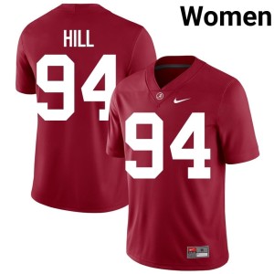 Edric Hill College Football Limited Go Bama Women's Crimson #94 Jerseys 546237-617