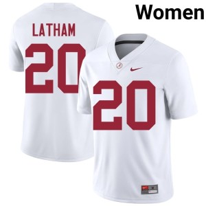 Jah-Marien Latham Alumni Womens #20 White UA College Football Jersey 776890-546