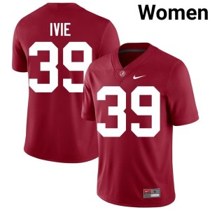 Jake Ivie Women #39 College Football Crimson High School Crimson Tide Jersey 301300-101