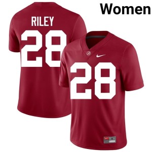 Kevin Riley Women's College Football #28 Replica Crimson University of Alabama Jerseys 464463-668