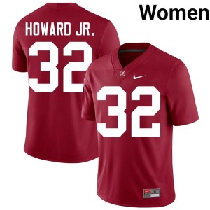 Corey Howard Jr. Crimson Tide #32 Womens College Football Crimson 2026-27 Jerseys 979537-908