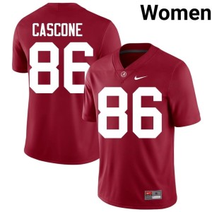 Jude Cascone #86 College Football Crimson Women's Bama High School Jersey 174124-336