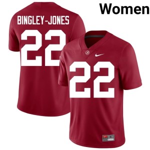Kedrick Bingley-Jones High School UA #22 College Football Crimson Women Jerseys 188454-307