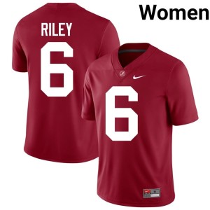 Kevin Riley Crimson #6 UA Crimson Tide Player Women College Football Jerseys 554309-250