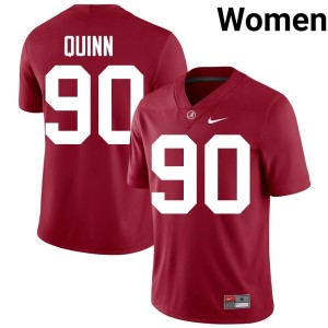 Lorcan Quinn UA Crimson Tide Women's College Football 2026 Crimson #90 Jersey 735373-615