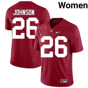 Mhari Johnson Crimson 2026-27 UA Crimson Tide Women's #26 College Football Jerseys 784063-366