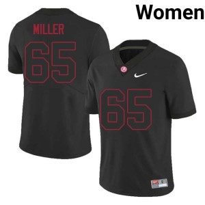 Tyrell Miller High School Womens Black College Football #65 UA Jerseys 490738-787