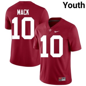 Austin Mack Game Crimson Tide Youth College Football Crimson #10 Jerseys 581969-237