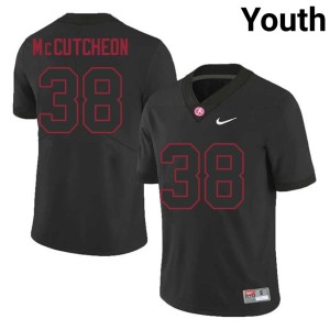 Brody McCutcheon College Football University of Alabama Embroidery Youth Black #38 Jersey 646781-218