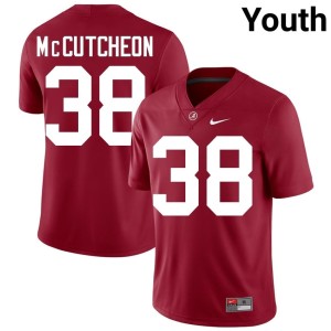 Brody McCutcheon Crimson College Football Alabama Crimson Tide #38 Official Youth Jerseys 463968-286