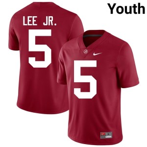 Dijon Lee Jr. Crimson #5 2026-27 Youth College Football Go Bama Jerseys 386046-189