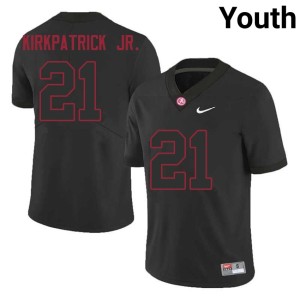 Dre Kirkpatrick Jr. Youth College Football #21 Official Bama Black Jersey 218010-701
