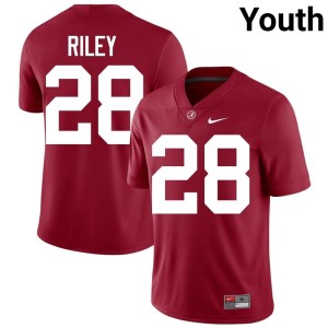 Kevin Riley Crimson Player #28 UA College Football Youth Jerseys 591457-363