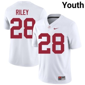 Kevin Riley Game White College Football Youth Go Bama #28 Jerseys 408208-647