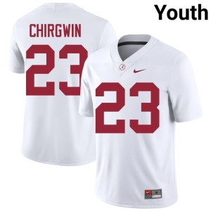 MJ Chirgwin College Football Game Youth #23 White Crimson Tide Jersey 873886-420