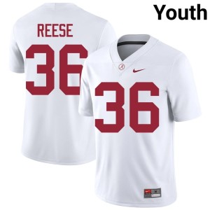 QB Reese White Bama Embroidery Youth #36 College Football Jersey 705070-390