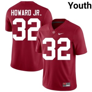 Corey Howard Jr. College Football Crimson Tide Crimson #32 2026 Youth Jersey 435881-966