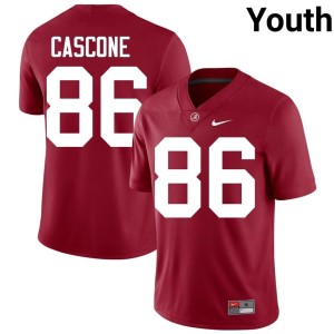 Jude Cascone The Tide Youth #86 Official Crimson College Football Jerseys 454287-119
