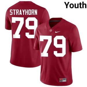 Kaden Strayhorn Crimson #79 Alabama Youth Alumni College Football Jerseys 290478-694