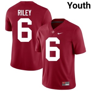 Kevin Riley #6 UA Crimson Tide College Football Replica Crimson Youth Jersey 604088-575