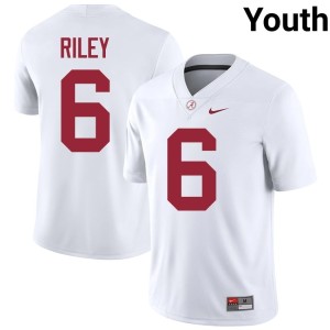 Kevin Riley Alabama #6 Youth 2026 White College Football Jersey 276146-793