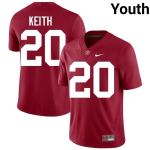 Khalifa Keith Official College Football #20 Crimson Tide Youth Crimson Jerseys 323000-908